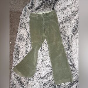 GAP Olive Green Striped Pants